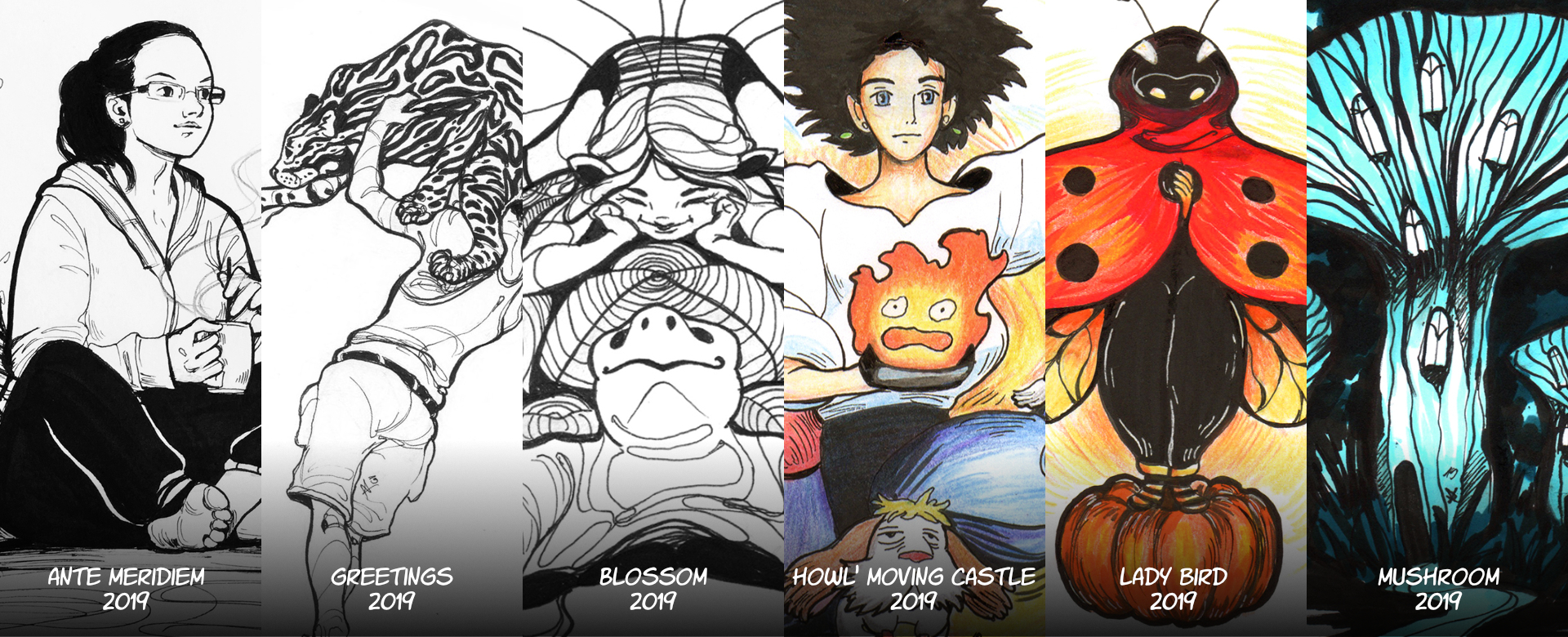 Inktober illustrations by me